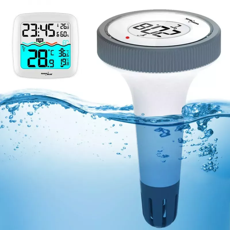 Sensor de temperatura inalámbrico para piscina GreenBlue GB216 IPX7 impermeable, modelo GB216