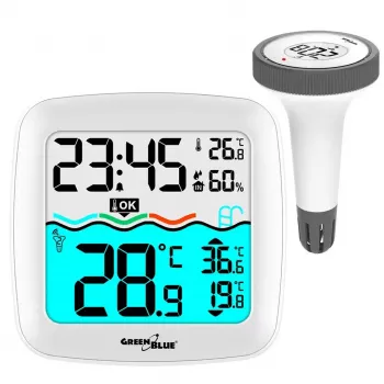 Sensor de temperatura inalámbrico para piscina GreenBlue GB216 IPX7 impermeable, modelo GB216