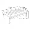 Soporte para portátil MACLEAN MC-946 para dispositivos de 13–32 pulgadas, altura de 3 niveles (11/13/15 cm), cajón, negro, hasta 20 kg