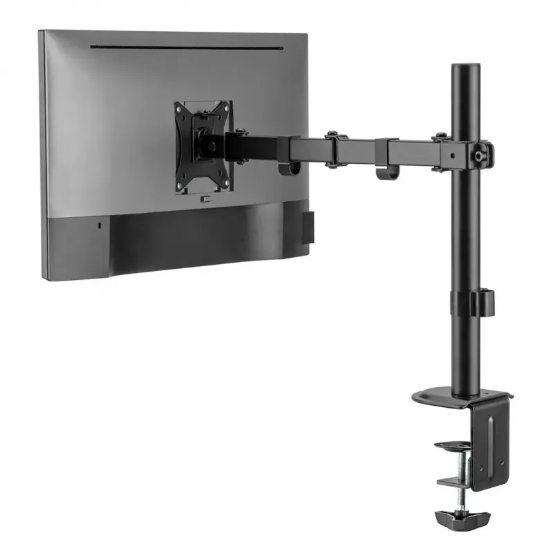 Soporte de mesa para monitor MACLEAN MC-753N para pantallas de 17–32 pulgadas, VESA 75x75 / 100x100, máx. 9 kg, inclinación ±45°, giro ±180°, regulable en altura