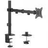 Soporte de mesa para monitor MACLEAN MC-753N para pantallas de 17–32 pulgadas, VESA 75x75 / 100x100, máx. 9 kg, inclinación ±45°, giro ±180°, regulable en altura