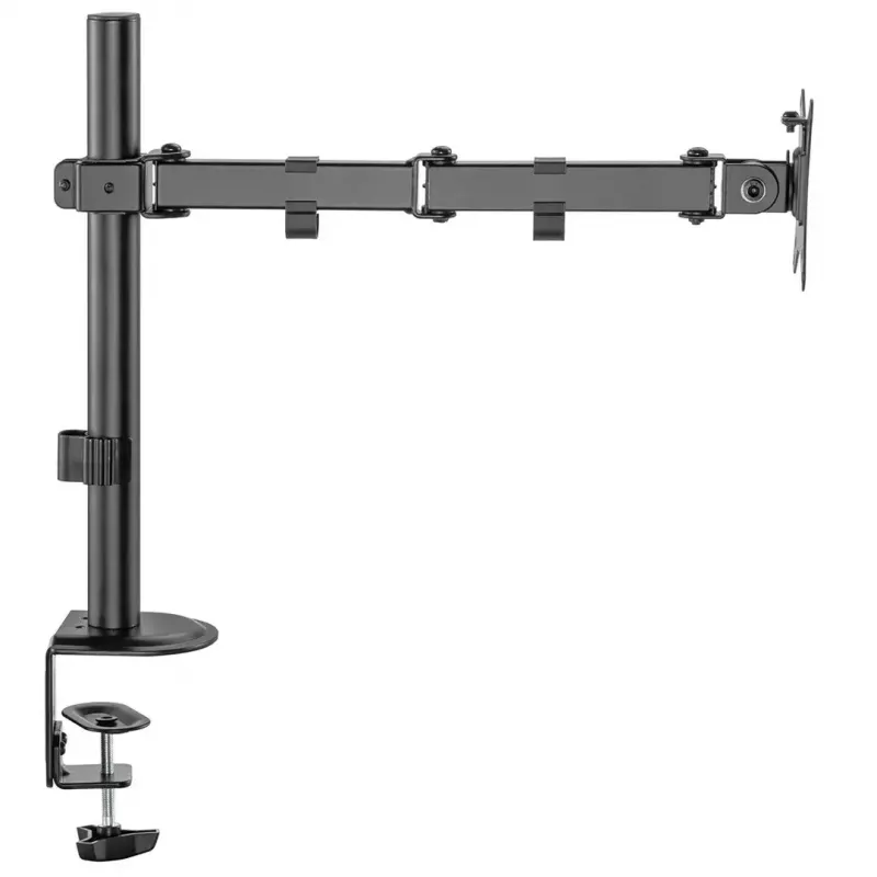 Soporte de mesa para monitor MACLEAN MC-753N para pantallas de 17–32 pulgadas, VESA 75x75 / 100x100, máx. 9 kg, inclinación ±45°, giro ±180°, regulable en altura