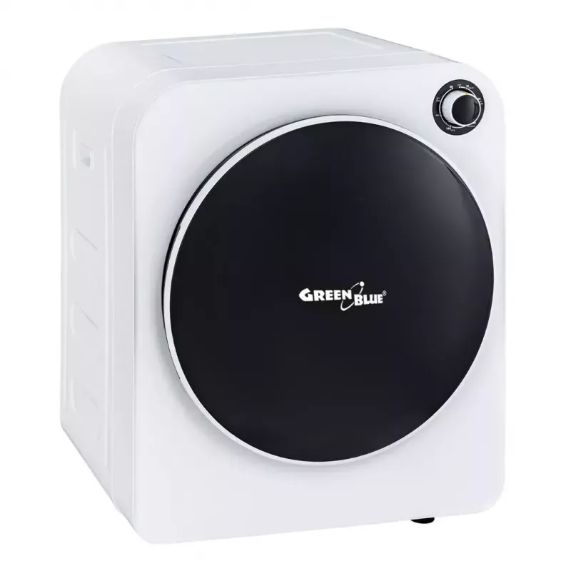 Secadora eléctrica GreenBlue GB410 — capacidad 3 kg, 830 W, evacuación, 5 programas de secado, clase de eficiencia energética C