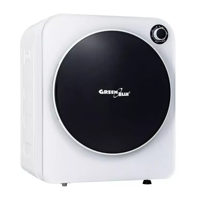 Secadora eléctrica GreenBlue GB410 — capacidad 3 kg, 830 W, evacuación, 5 programas de secado, clase de eficiencia energética C