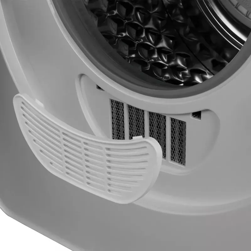 Secadora eléctrica GreenBlue GB410 — capacidad 3 kg, 830 W, evacuación, 5 programas de secado, clase de eficiencia energética C