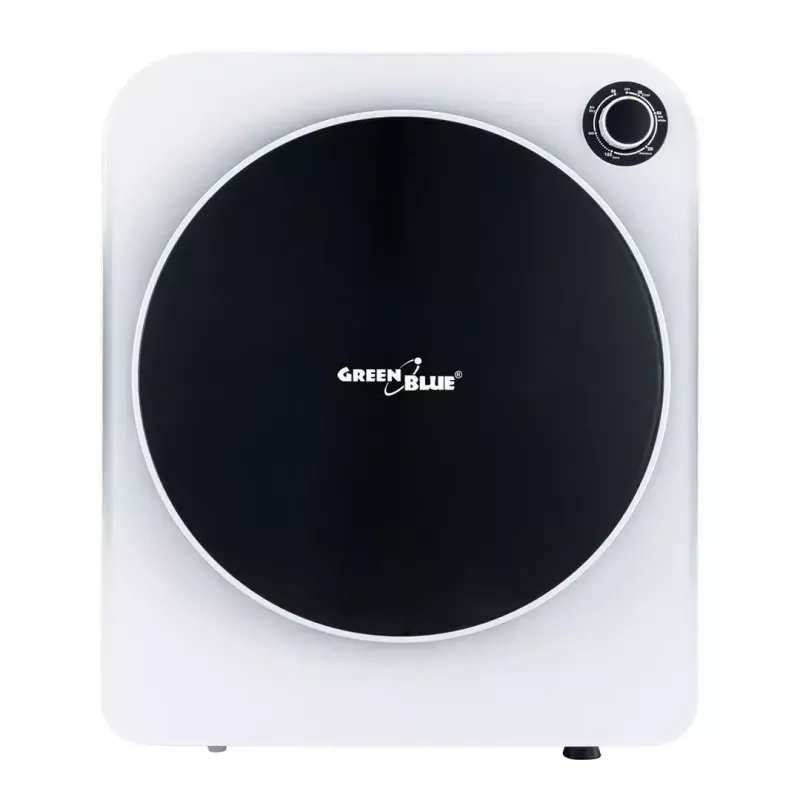 Secadora eléctrica GreenBlue GB410 — capacidad 3 kg, 830 W, evacuación, 5 programas de secado, clase de eficiencia energética C