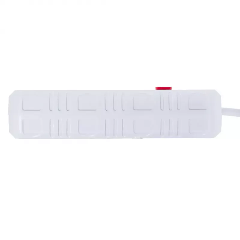 Regleta de enchufes MACLEAN MCE393 W — 4 enchufes + 3×USB, 110–240V, 2,1A USB, 2500W, 3 m, blanco