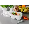 Fiambrera eléctrica NOVEEN LB310 gris – recipiente portátil con calefacción para alimentos, alimentación por USB, un compartimento