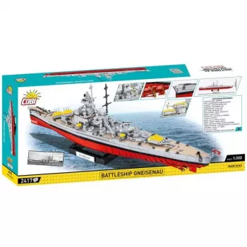 Set de construcción COBI acorazado Gneisenau 2417 piezas