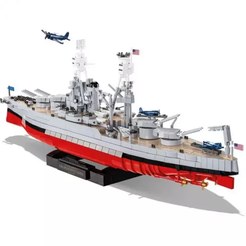 Set de construcción COBI acorazado clase Pennsylvania 2 en 1 Executive Edition 2088 piezas