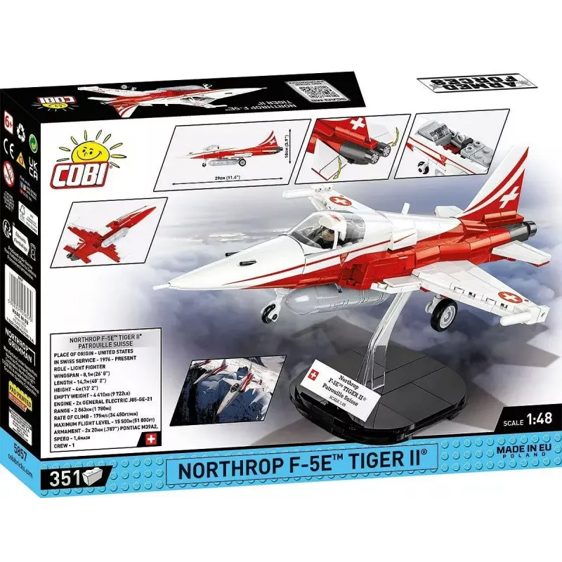 Juguete de construcción Cobi Northrop F-5E Tiger II modelo 5857 set de bloques