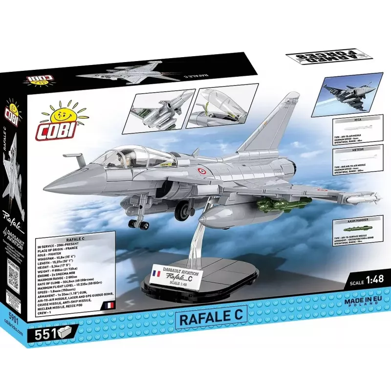 Set de bloques de construcción Cobi Rafale C 551 piezas modelo COBl-5901