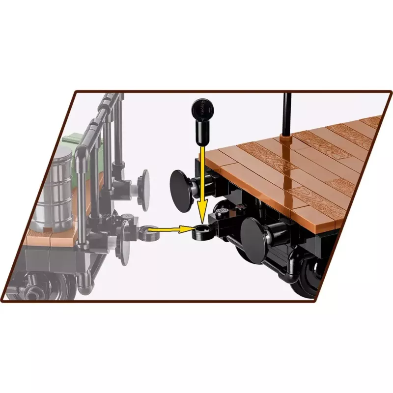 Juguete de construcción Cobi modelo de camión de carga pesada COBI-6284, escala 1:35