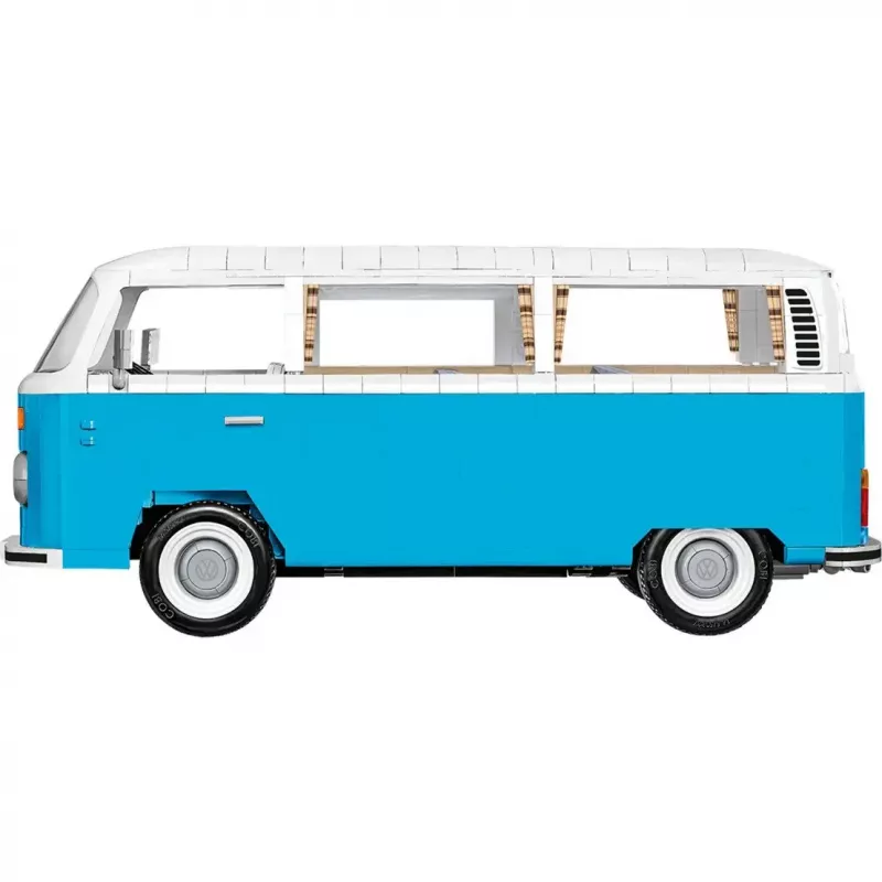Juguete de construcción Cobi Volkswagen T2b Bus, azul claro/blanco, escala 1:12