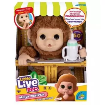 Juguete interactivo Cobi Little Live Pets Monkey MO-26613 — juguete interactivo de mascota con sonidos y movimientos