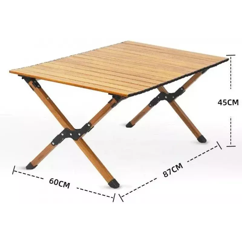 Mesa plegable PROMIS ST90 mesa turística con ruedas y portátil, paquete de una unidad
