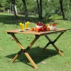 Mesa plegable PROMIS ST90 mesa turística con ruedas y portátil, paquete de una unidad