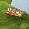 Mesa plegable PROMIS ST90 mesa turística con ruedas y portátil, paquete de una unidad