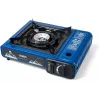 Hornillo de gas de camping PROMIS KGC100 — placa de sobremesa GLP de 1 fuego, carcasa de metal, mando giratorio frontal