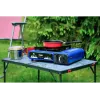 Hornillo de gas de camping PROMIS KGC100 — placa de sobremesa GLP de 1 fuego, carcasa de metal, mando giratorio frontal