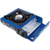Hornillo de gas de camping PROMIS KGC100 — placa de sobremesa GLP de 1 fuego, carcasa de metal, mando giratorio frontal