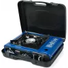 Hornillo de gas de camping PROMIS KGC100 — placa de sobremesa GLP de 1 fuego, carcasa de metal, mando giratorio frontal