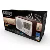 Radio portátil Camry CR 1153 — radio FM de bolsillo con pantalla LCD, altavoz único, búsqueda digital automática de emisoras, funcionamiento con corriente continua