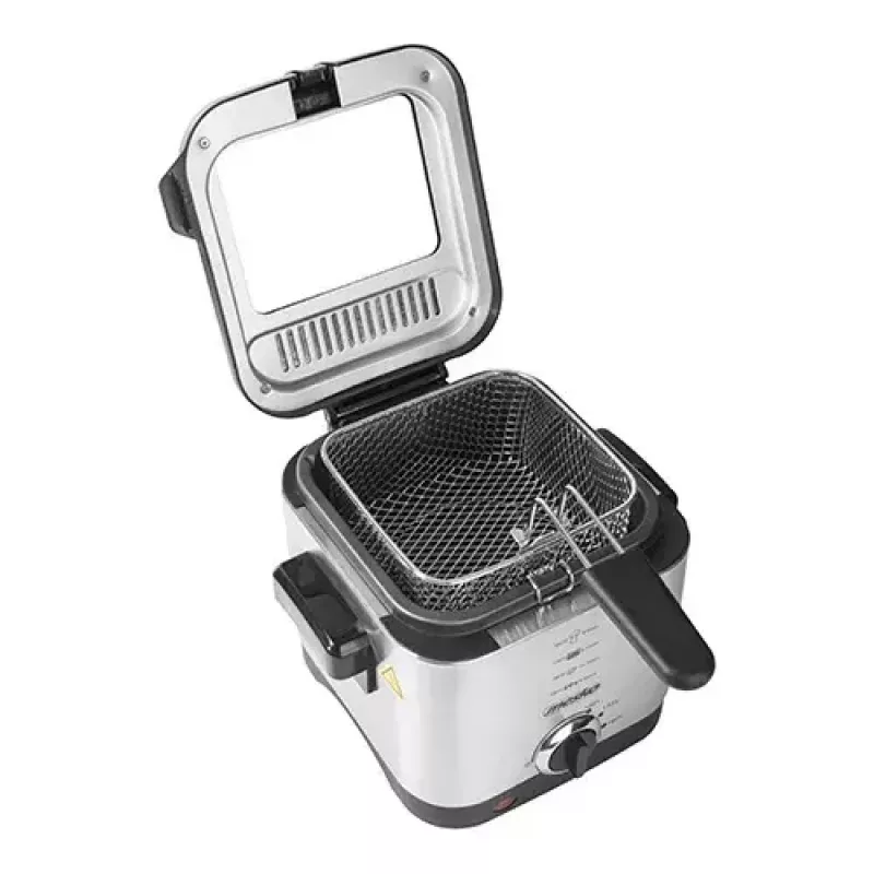Freidora Mesko Home MS 4910 Single 1,5 L 900 W negro acero satinado