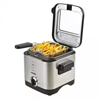 Freidora Mesko Home MS 4910 Single 1,5 L 900 W negro acero satinado