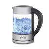 Hervidor Adler AD 1247 1,7 l 2200 W cuerpo de cristal elementos de acero inoxidable negro