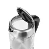 Hervidor Adler AD 1247 1,7 l 2200 W cuerpo de cristal elementos de acero inoxidable negro