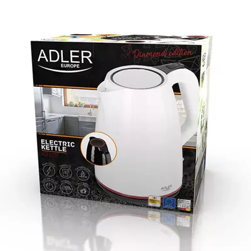 Hervidor eléctrico Adler AD 1277 1,7 l 2200 W blanco