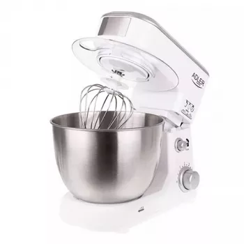 Robot de cocina Adler AD 4216, 500 W, bol de acero inoxidable de 4 l, blanco