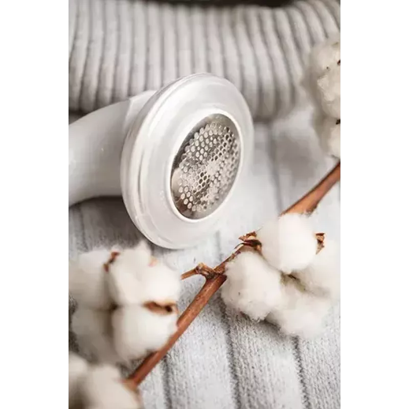Quitapelusas Adler AD 9616 blanco acero inoxidable a pilas