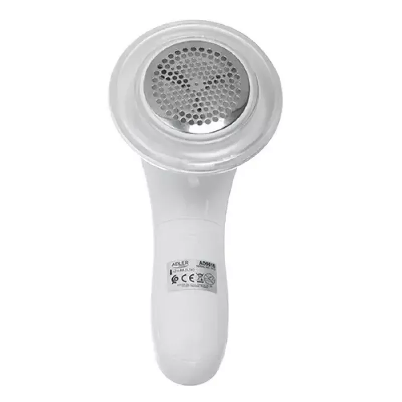 Quitapelusas Adler AD 9616 blanco acero inoxidable a pilas
