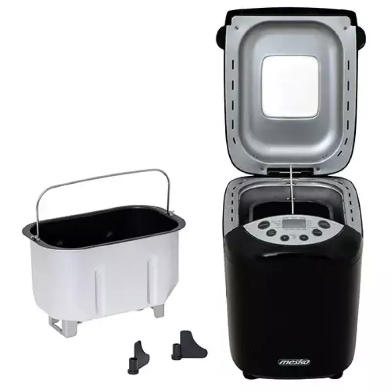 Máquina de pan Mesko Home MS 6022 850 W negra temporizador digital