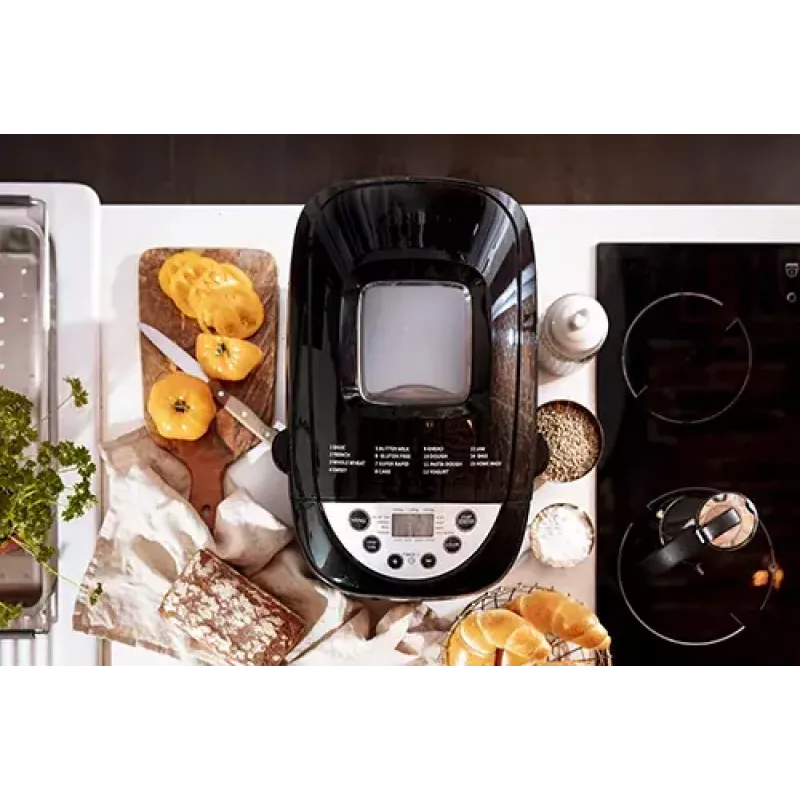 Máquina de pan Mesko Home MS 6022 850 W negra temporizador digital