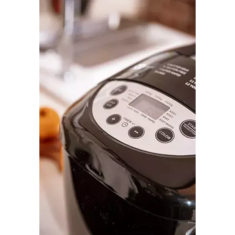 Máquina de pan Mesko Home MS 6022 850 W negra temporizador digital