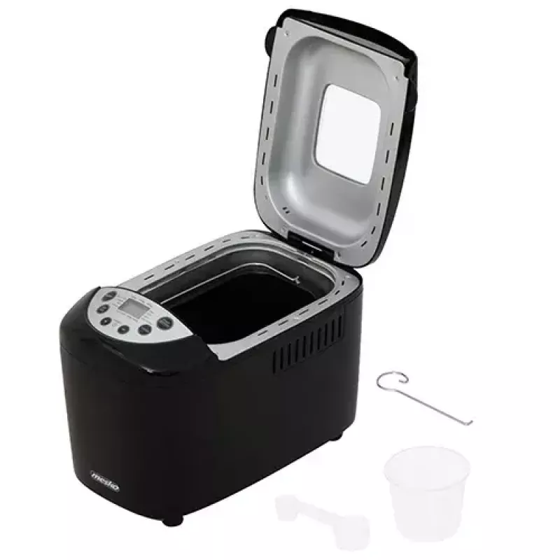 Máquina de pan Mesko Home MS 6022 850 W negra temporizador digital