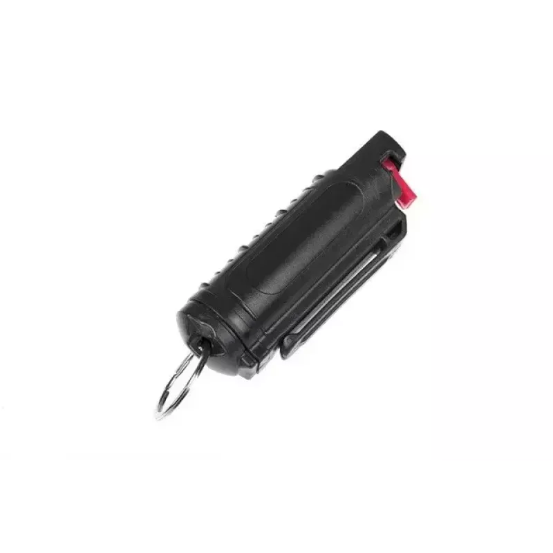 Spray de gel de pimienta de defensa personal GUARD YC-10014, 20 ml, gel, 2.000.000 SHU, negro, clip para llaves