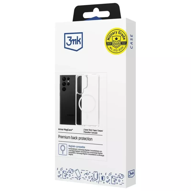 Funda protectora 3MK Armor MagCase para Samsung Galaxy S25 Ultra – duradera, ligera, compatible con imanes