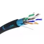 Cable de red Extralink par trenzado CAT5E FTP exterior con gel 100 m negro