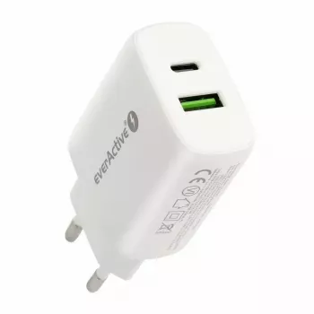 Cargador USB-C everActive SC-370Q 25W QC3.0 carga rápida USB