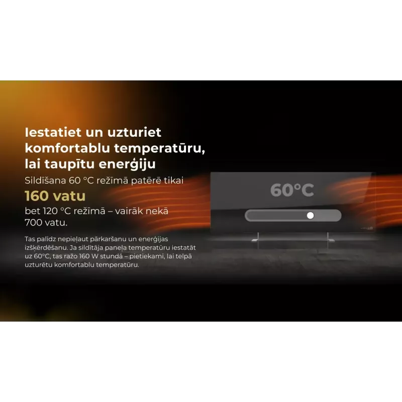 Calefactor eléctrico infrarrojo AENO Premium Eco Smart Heater AGH0005S, gris