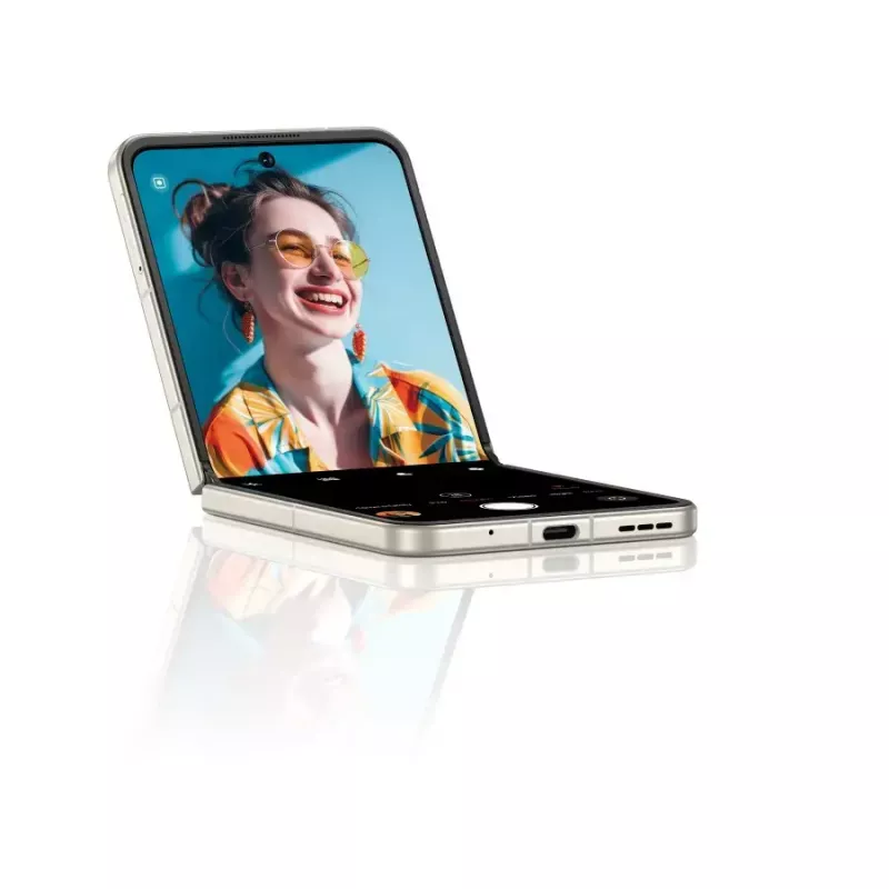 Smartphone NUBIA Flip Bundle con funda, auriculares y refrigerador (negro)