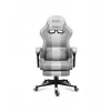 Silla gamer Huzaro FORCE 4.7 asiento envolvente gris – tejido, asiento y respaldo acolchados, reposapiés, peso máx. 140 kg, altura 113–123 cm