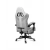 Silla gamer Huzaro FORCE 4.7 asiento envolvente gris – tejido, asiento y respaldo acolchados, reposapiés, peso máx. 140 kg, altura 113–123 cm