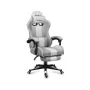Silla gamer Huzaro FORCE 4.7 asiento envolvente gris – tejido, asiento y respaldo acolchados, reposapiés, peso máx. 140 kg, altura 113–123 cm