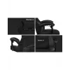 Silla gamer Huzaro FORCE 4.4 CARBON — asiento deportivo acolchado de tejido, altura 115–125 cm, carga máx. 130 kg, base de acero, reposabrazos regulables