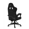Silla gamer Huzaro FORCE 4.4 CARBON — asiento deportivo acolchado de tejido, altura 115–125 cm, carga máx. 130 kg, base de acero, reposabrazos regulables